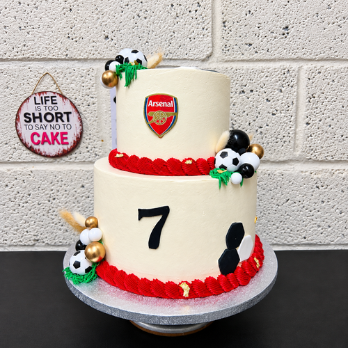 2-Layer Arsenal Football Celebration Cake