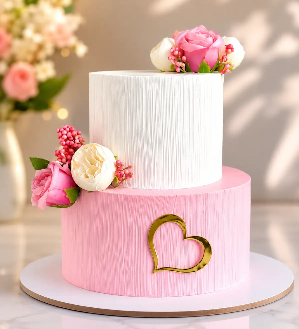 2 Layer Pretty Pink Cake