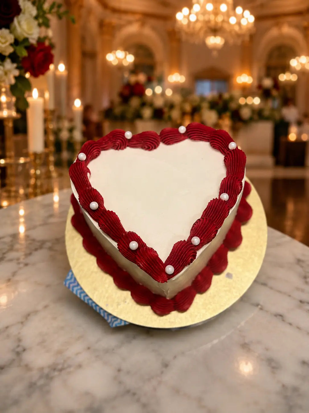 Anniversary Heart Shape Cake