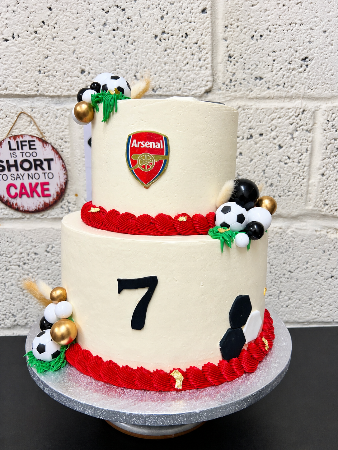 ArsenalSoccerSevenCake