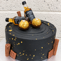 Black Gold Whiskey Celebration Cake