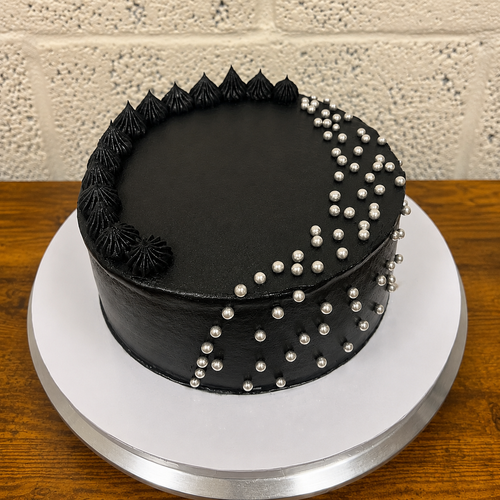Black Pearl Drip Cake