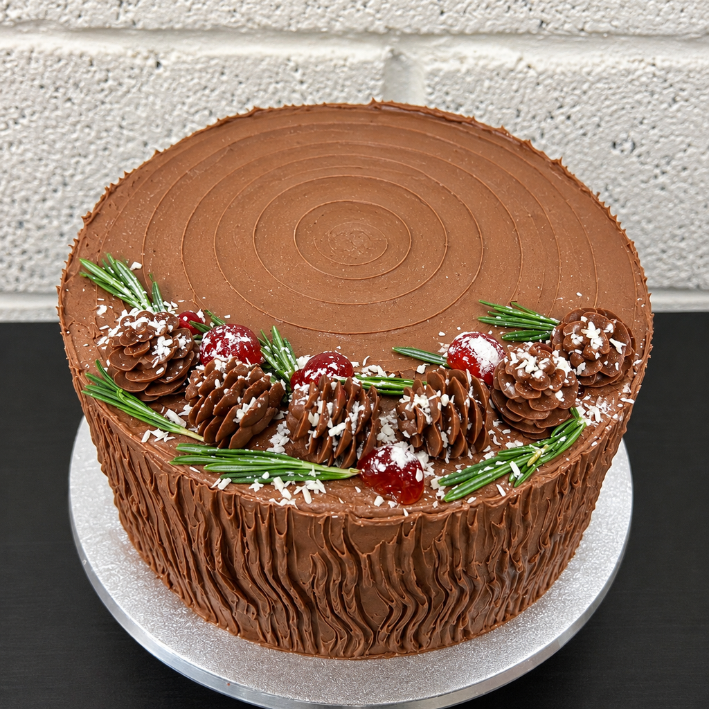 Chocolate Winter Wonderland Cake