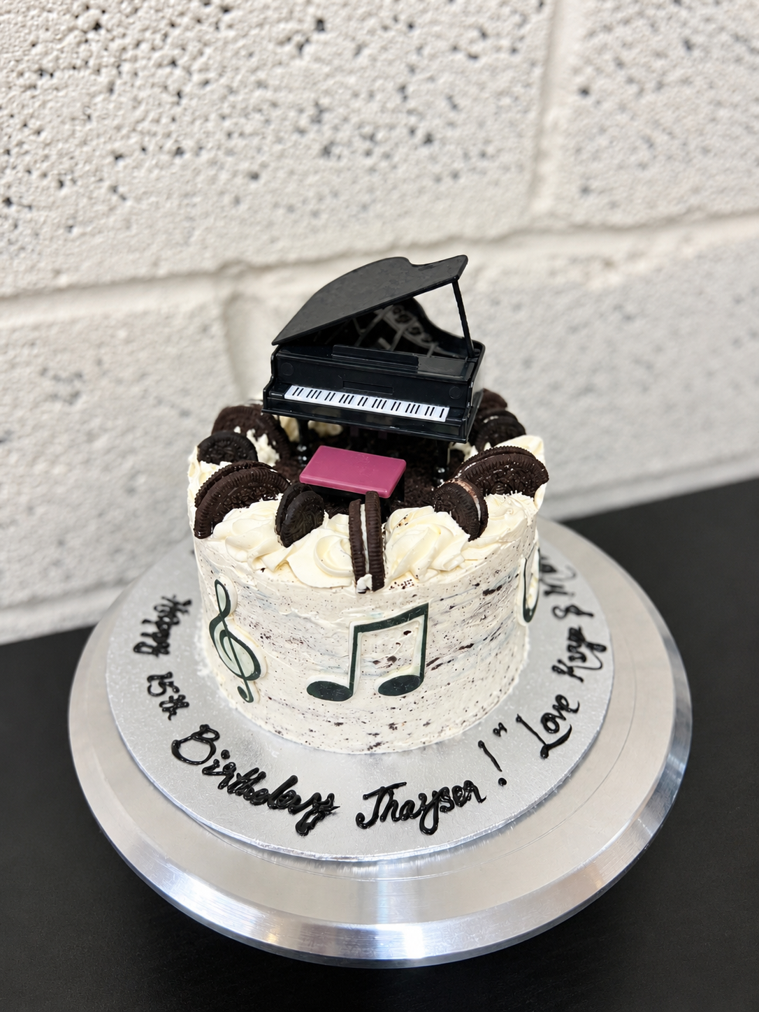 Cookies & Cream Piano Bento Cake
