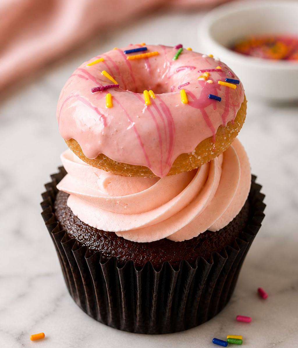 Donut_Vanilla_cupcake