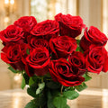 Fresh Dozen Red Rose Boxed Bouquet