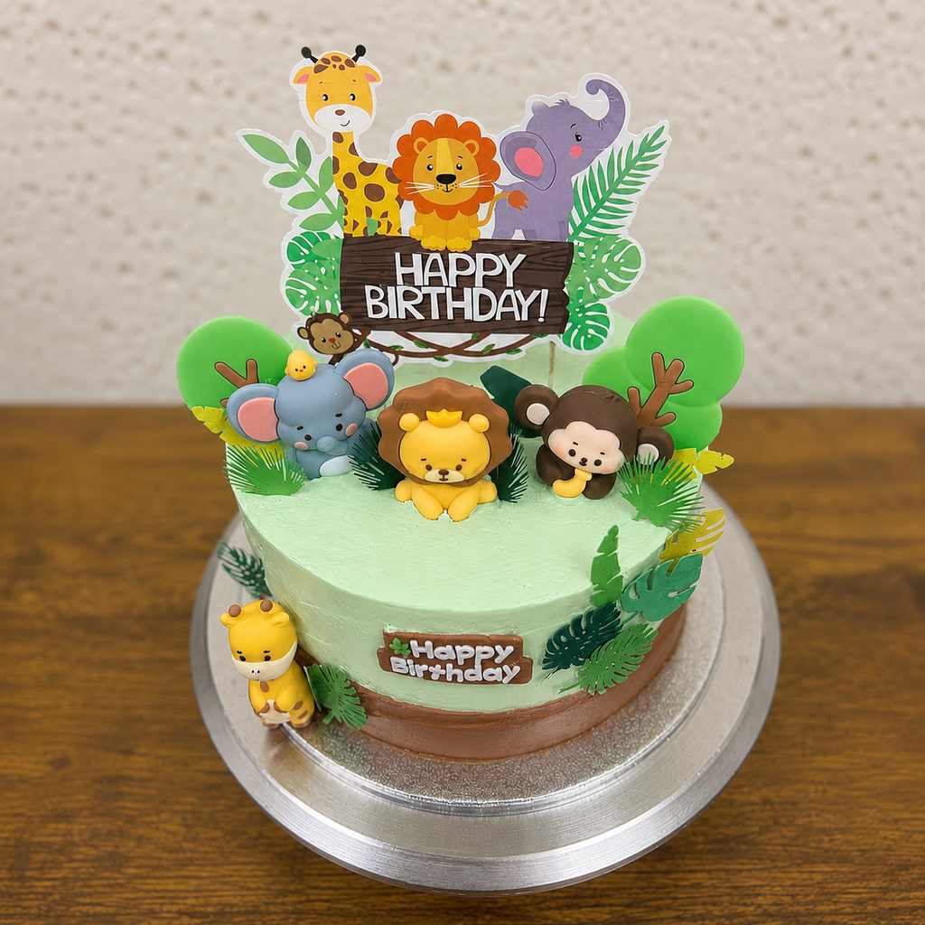 Kid Safari Theme Cake