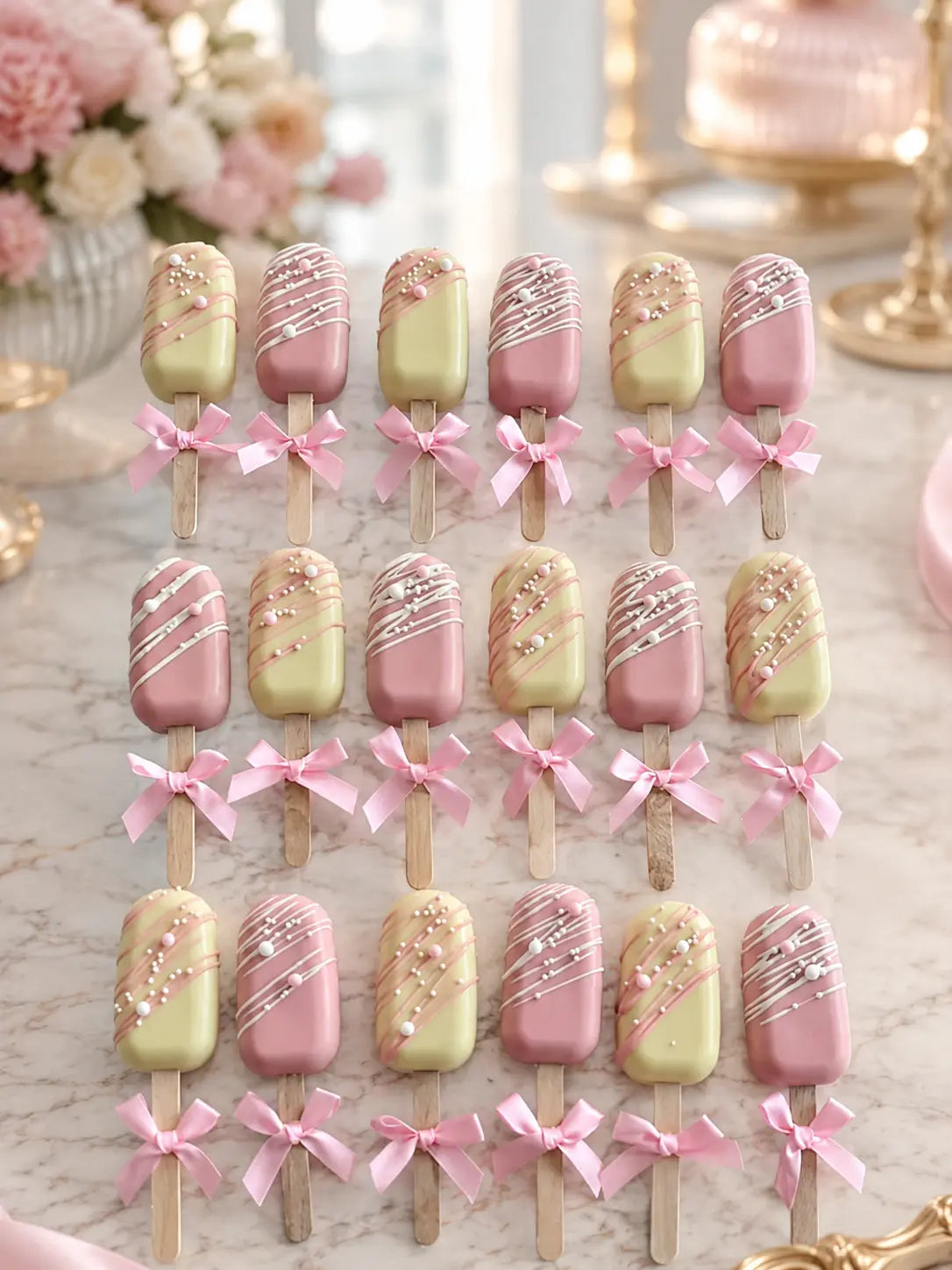 Matching Chocolate-Covered Cakesicles