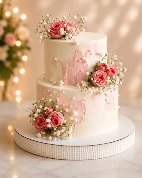 Pink Flora Cake