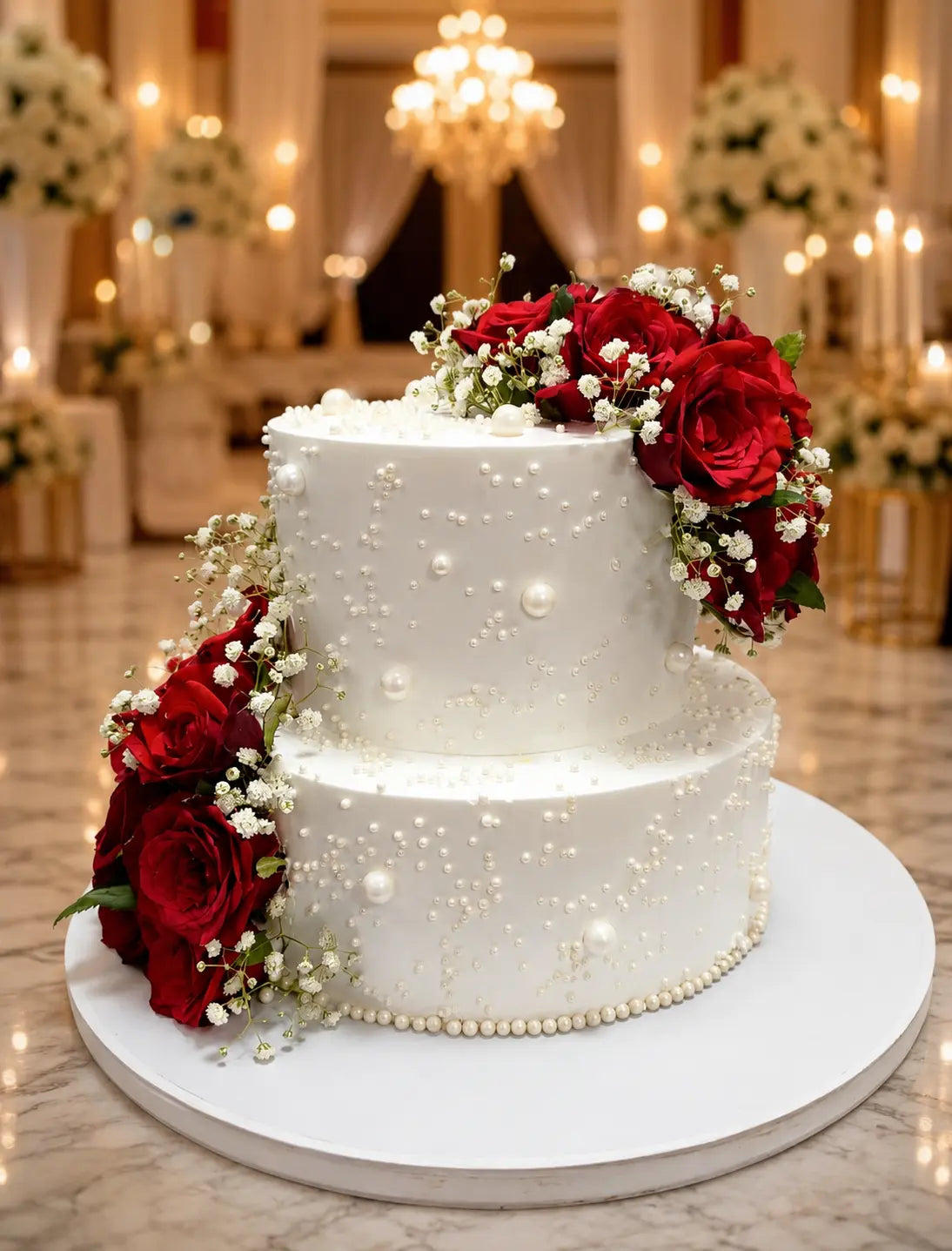Royal Rose Pearl Cake