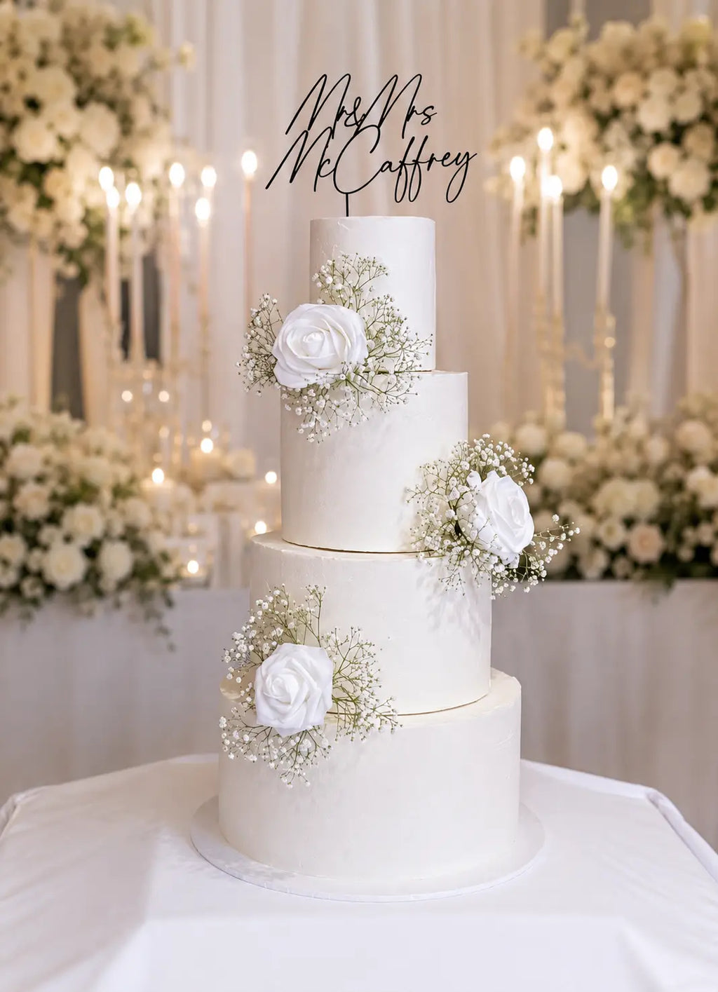 Serenade in White Wedding Cake 